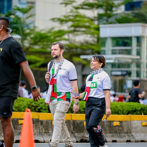 Race photo from WALK FOR PALESTINE