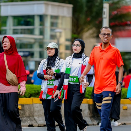 Race photo from WALK FOR PALESTINE