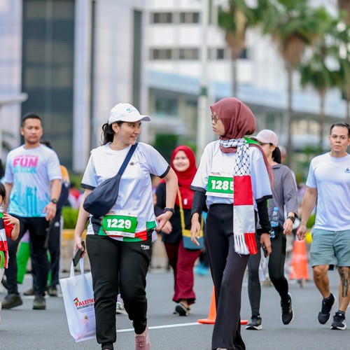Race photo from WALK FOR PALESTINE