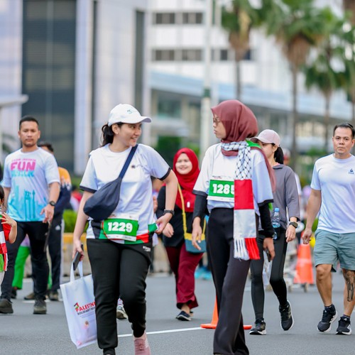 Race photo from WALK FOR PALESTINE