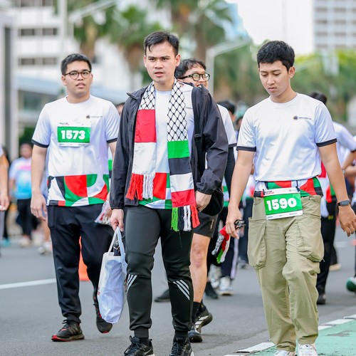 Race photo from WALK FOR PALESTINE
