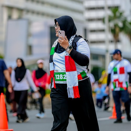Race photo from WALK FOR PALESTINE