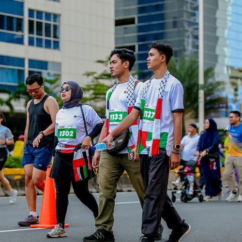 Race photo from WALK FOR PALESTINE