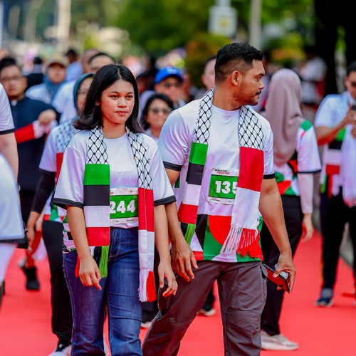 Race photo from WALK FOR PALESTINE