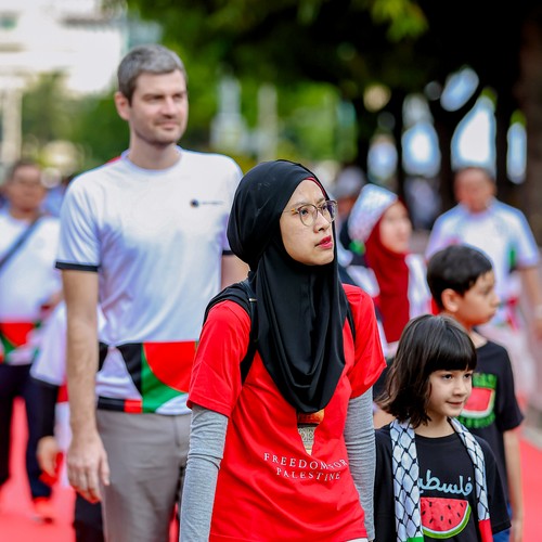 Race photo from WALK FOR PALESTINE