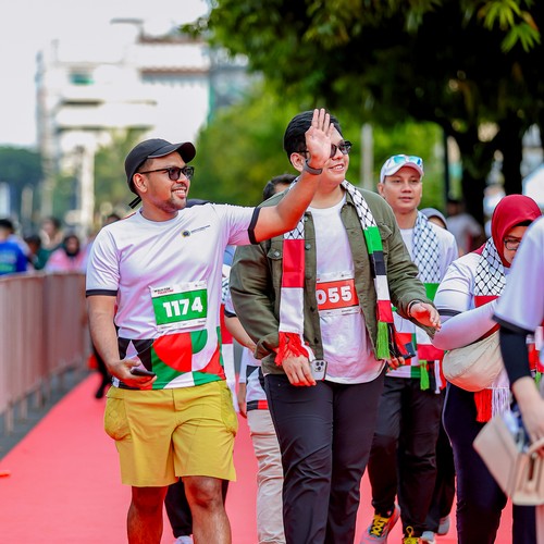 Race photo from WALK FOR PALESTINE