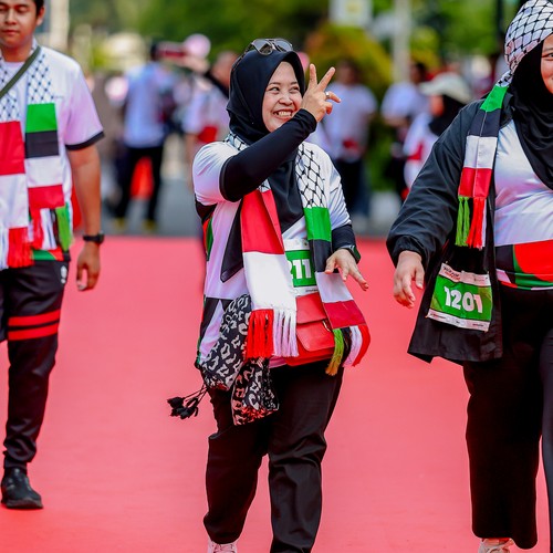 Race photo from WALK FOR PALESTINE