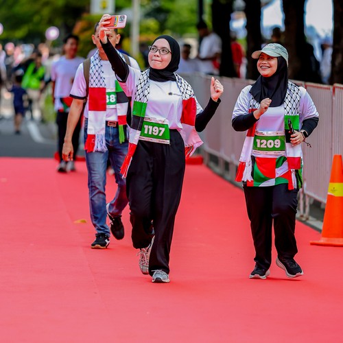 Race photo from WALK FOR PALESTINE