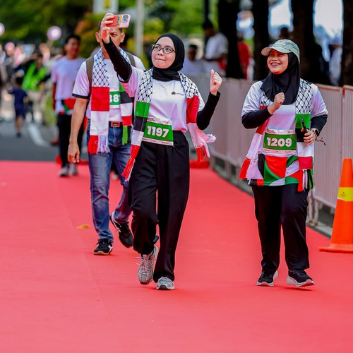 Race photo from WALK FOR PALESTINE