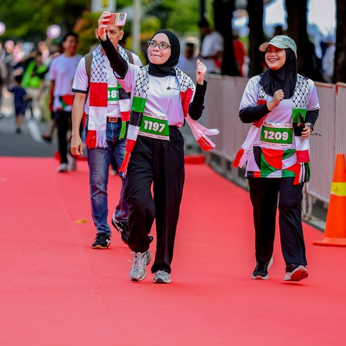 Race photo from WALK FOR PALESTINE