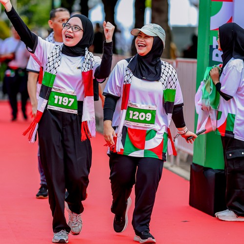 Race photo from WALK FOR PALESTINE