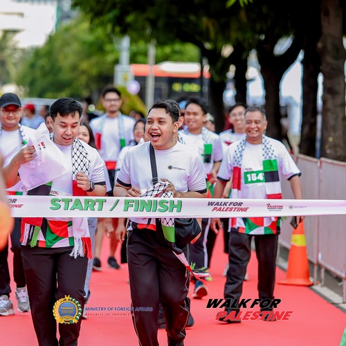 Race photo from WALK FOR PALESTINE