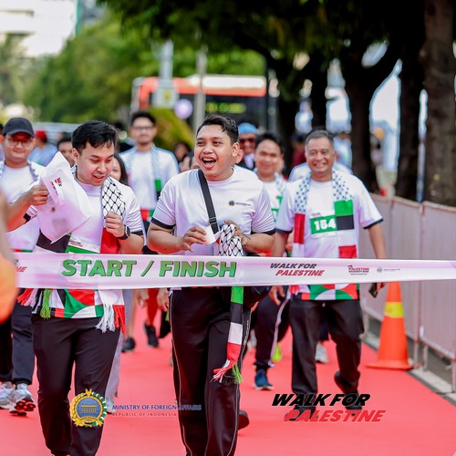 Race photo from WALK FOR PALESTINE