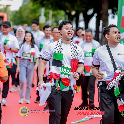 Race photo from WALK FOR PALESTINE