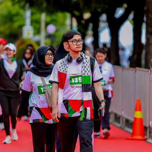 Race photo from WALK FOR PALESTINE