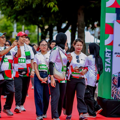 Race photo from WALK FOR PALESTINE