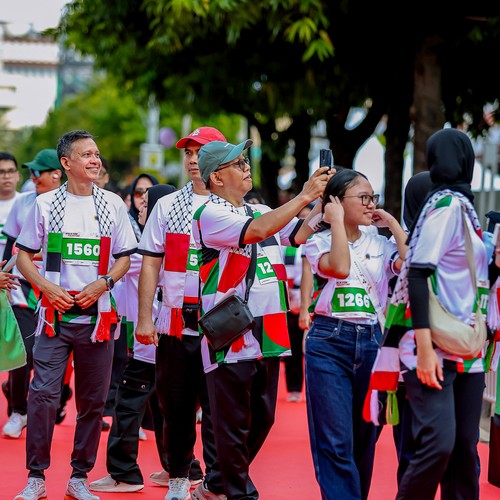 Race photo from WALK FOR PALESTINE