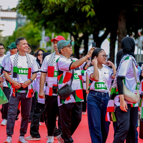 Race photo from WALK FOR PALESTINE