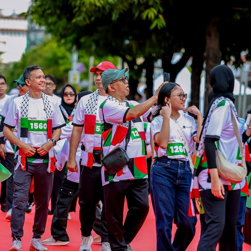 Race photo from WALK FOR PALESTINE