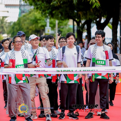 Race photo from WALK FOR PALESTINE