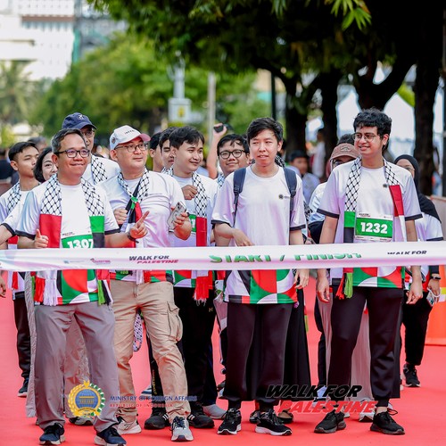 Race photo from WALK FOR PALESTINE
