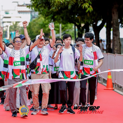 Race photo from WALK FOR PALESTINE