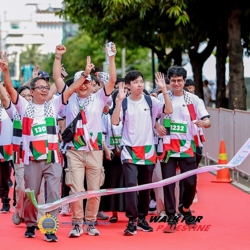 Race photo from WALK FOR PALESTINE