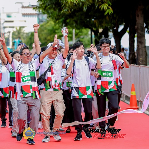 Race photo from WALK FOR PALESTINE