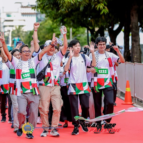 Race photo from WALK FOR PALESTINE
