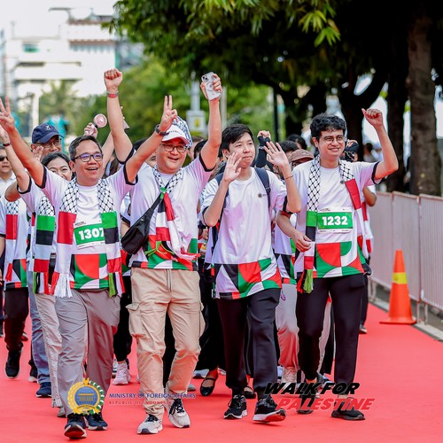 Race photo from WALK FOR PALESTINE