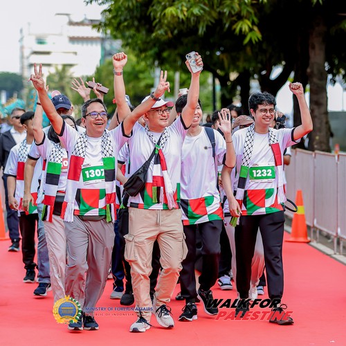 Race photo from WALK FOR PALESTINE