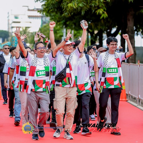 Race photo from WALK FOR PALESTINE