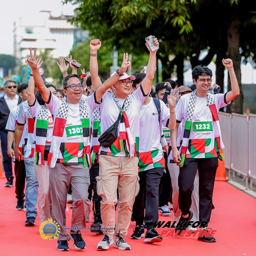 Race photo from WALK FOR PALESTINE