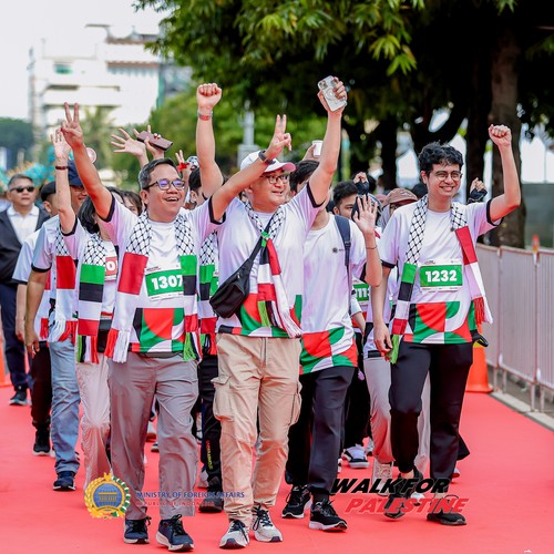 Race photo from WALK FOR PALESTINE