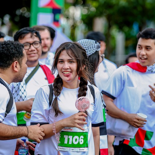 Race photo from WALK FOR PALESTINE