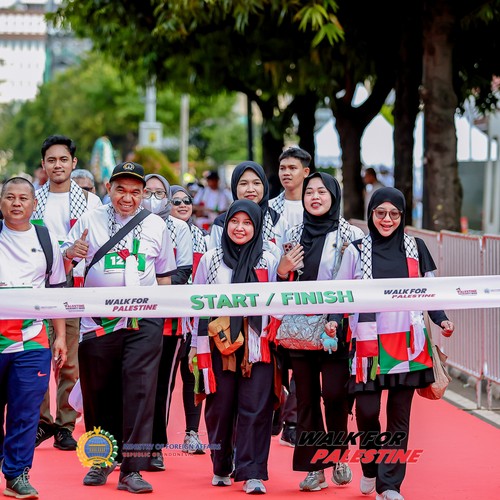 Race photo from WALK FOR PALESTINE