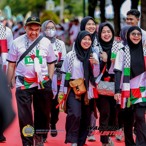 Race photo from WALK FOR PALESTINE