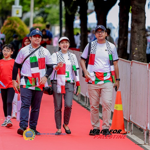 Race photo from WALK FOR PALESTINE