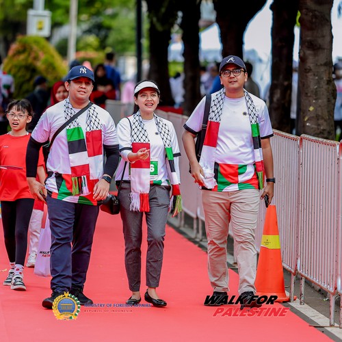 Race photo from WALK FOR PALESTINE