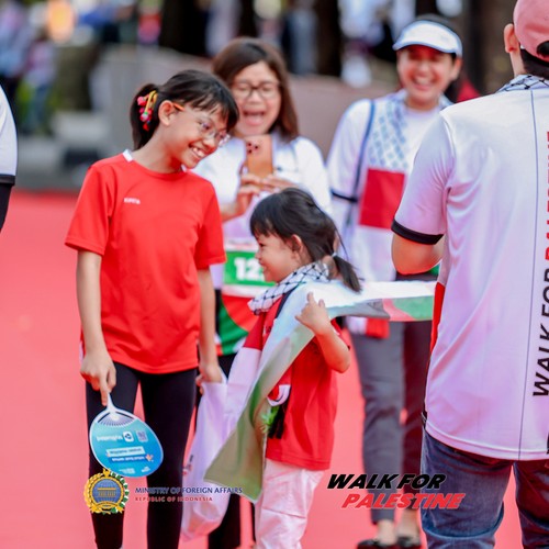 Race photo from WALK FOR PALESTINE