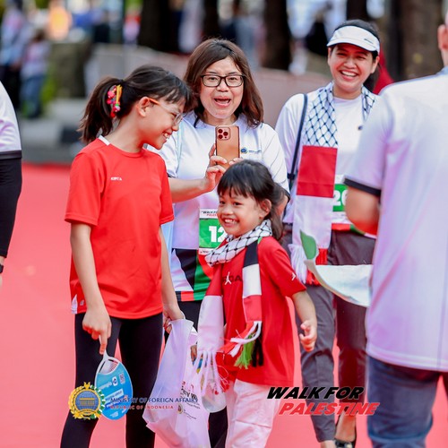 Race photo from WALK FOR PALESTINE