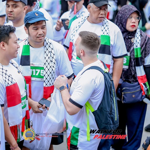 Race photo from WALK FOR PALESTINE