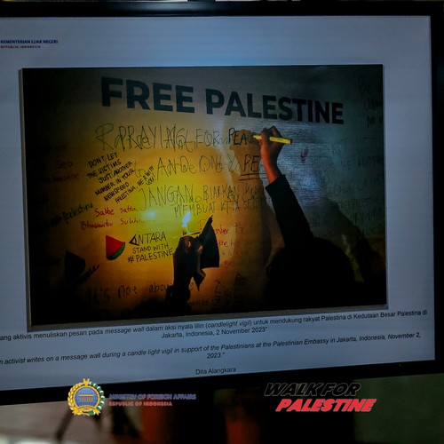 Race photo from WALK FOR PALESTINE