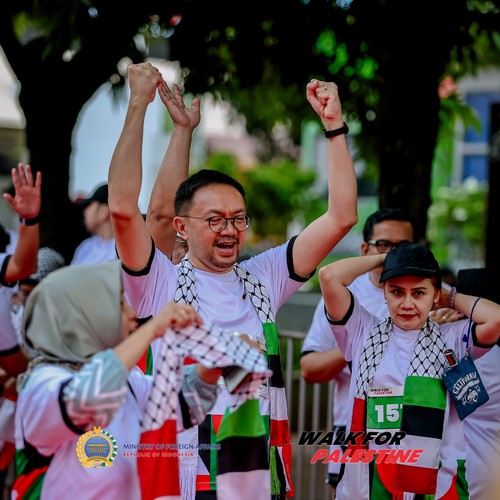 Race photo from WALK FOR PALESTINE