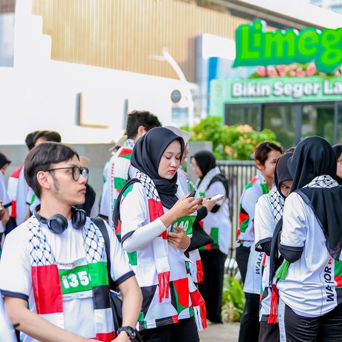 Race photo from WALK FOR PALESTINE