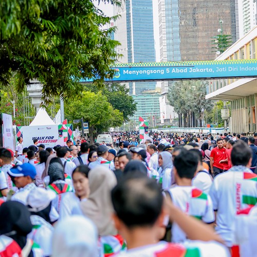 Race photo from WALK FOR PALESTINE