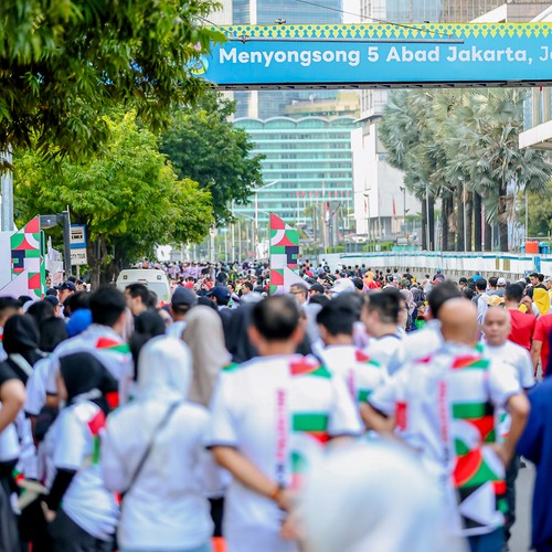 Race photo from WALK FOR PALESTINE