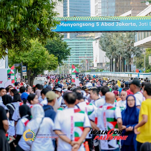 Race photo from WALK FOR PALESTINE