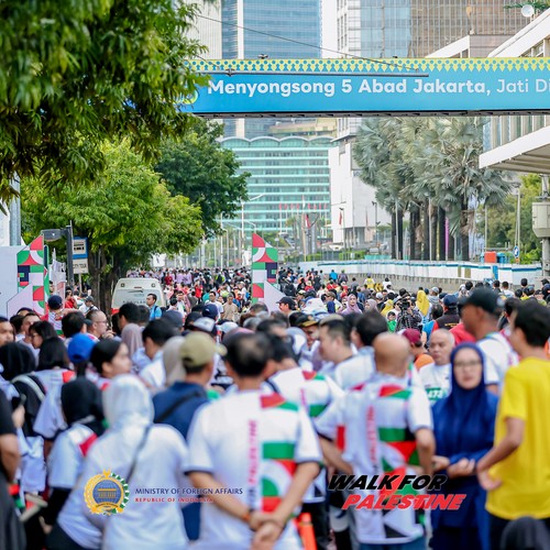 Race photo from WALK FOR PALESTINE