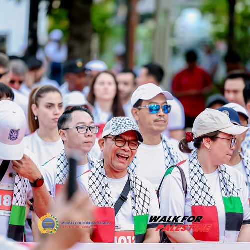 Race photo from WALK FOR PALESTINE